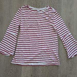 Red and White Striped top